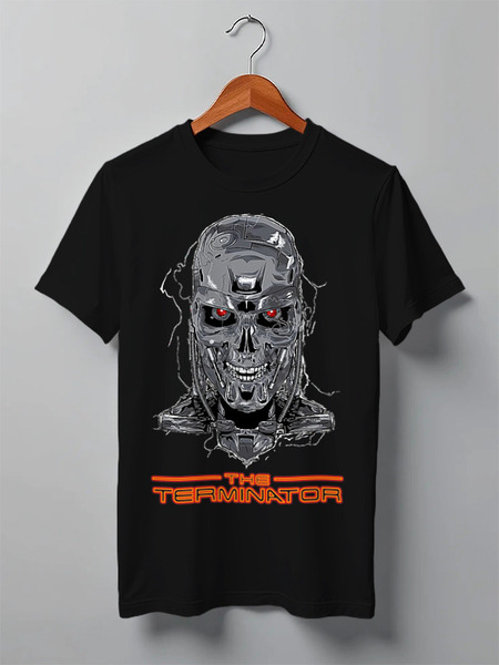 Заказать мужскую футболку в Москве. Футболка классическая Terminator от balden - готовые дизайны и нанесение принтов.