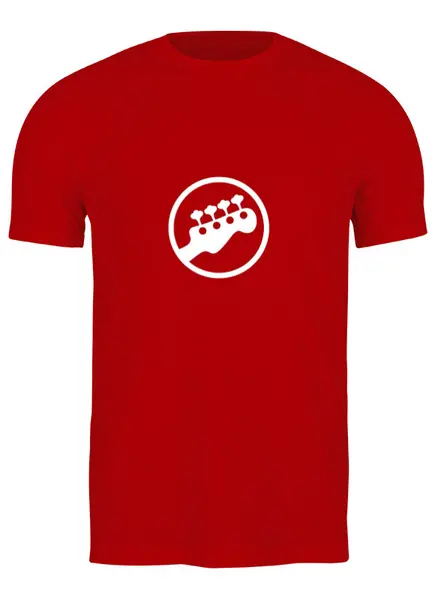 Заказать мужскую футболку в Москве. Футболка классическая Бас-гитара Скотта Пилигрима от urvail - готовые дизайны и нанесение принтов.