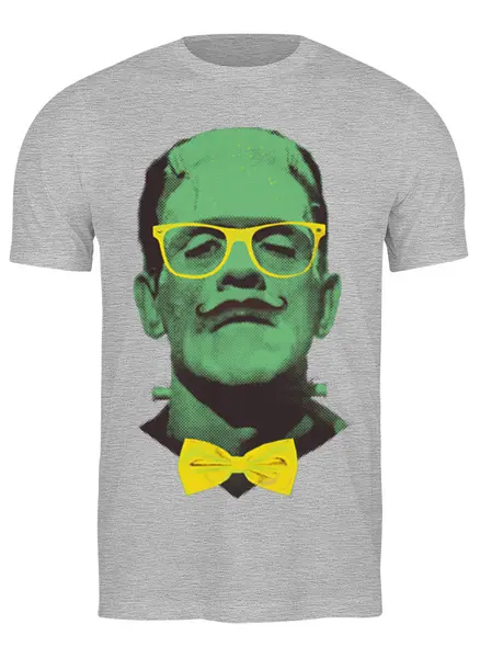 Заказать мужскую футболку в Москве. Футболка классическая Франкенштейн от printik - готовые дизайны и нанесение принтов.