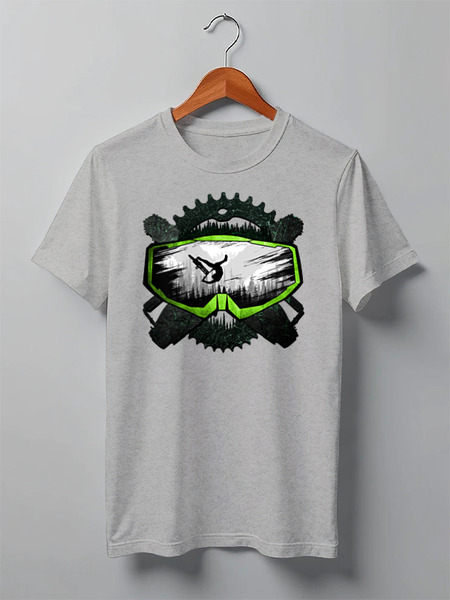 Заказать мужскую футболку в Москве. Футболка классическая Mask MTB Logo от oneredfoxstore@gmail.com - готовые дизайны и нанесение принтов.