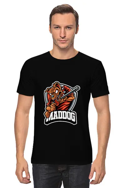 Заказать мужскую футболку в Москве. Футболка классическая Бешеный пёс от acidhouses - готовые дизайны и нанесение принтов.