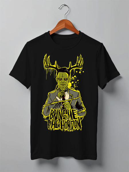 Заказать мужскую футболку в Москве. Футболка классическая Bring Me the Horizon от OEX design - готовые дизайны и нанесение принтов.