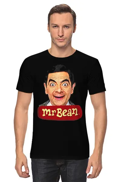 Заказать мужскую футболку в Москве. Футболка классическая Mr.Bean от Leichenwagen - готовые дизайны и нанесение принтов.