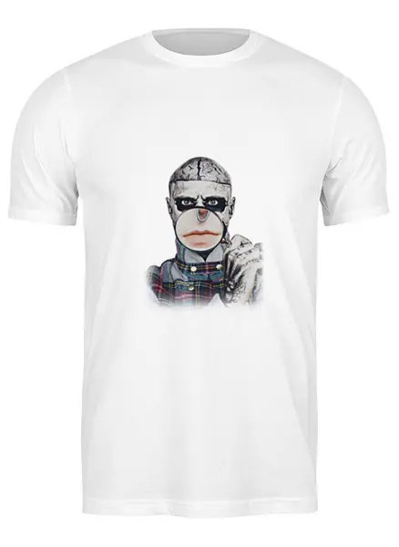 Заказать мужскую футболку в Москве. Футболка классическая Zombie boy                 от Антон Величко - готовые дизайны и нанесение принтов.