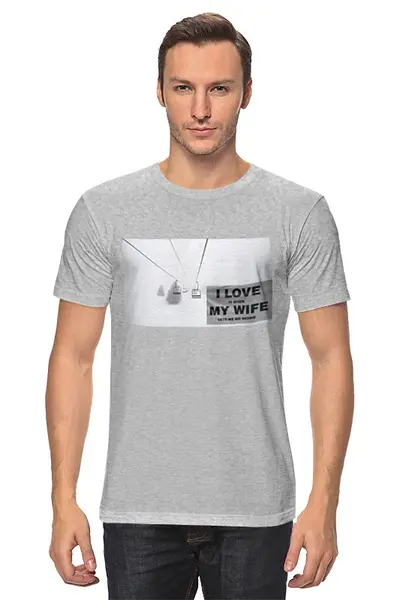 Заказать мужскую футболку в Москве. Футболка классическая Настоящему горнолыжнику от Skywalker - готовые дизайны и нанесение принтов.