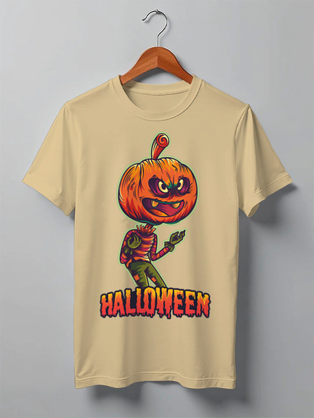 Заказать мужскую футболку в Москве. Футболка классическая HALLOWEEN от balden - готовые дизайны и нанесение принтов.