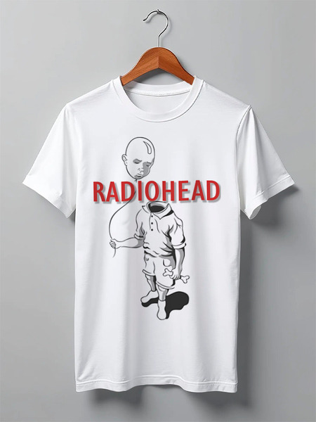 Заказать мужскую футболку в Москве. Футболка классическая Radiohead  от geekbox - готовые дизайны и нанесение принтов.