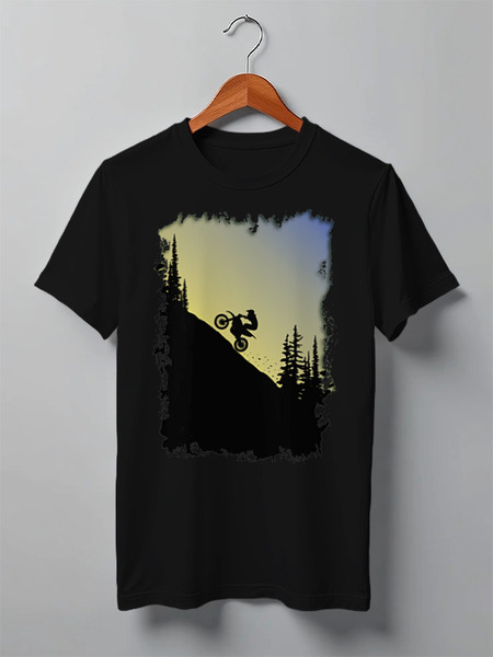 Заказать мужскую футболку в Москве. Футболка классическая Enduro Colors от oneredfoxstore@gmail.com - готовые дизайны и нанесение принтов.