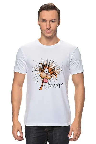 Заказать мужскую футболку в Москве. Футболка классическая THBBFT! Bill the Cat от byromul - готовые дизайны и нанесение принтов.