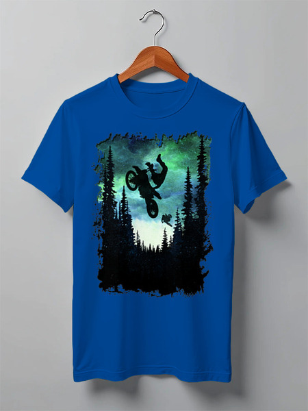 Заказать мужскую футболку в Москве. Футболка классическая Forest Riders от oneredfoxstore@gmail.com - готовые дизайны и нанесение принтов.