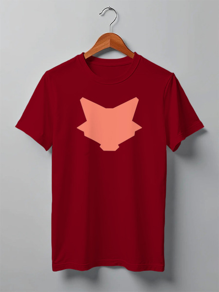 Заказать мужскую футболку в Москве. Футболка классическая Fox Here от oneredfoxstore@gmail.com - готовые дизайны и нанесение принтов.