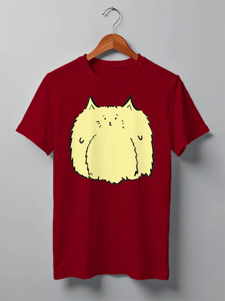 Заказать мужскую футболку в Москве. Футболка классическая Fatty от oneredfoxstore@gmail.com - готовые дизайны и нанесение принтов.
