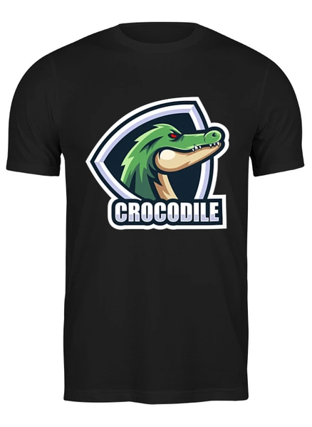Заказать мужскую футболку в Москве. Футболка классическая Крокодил от skynatural - готовые дизайны и нанесение принтов.