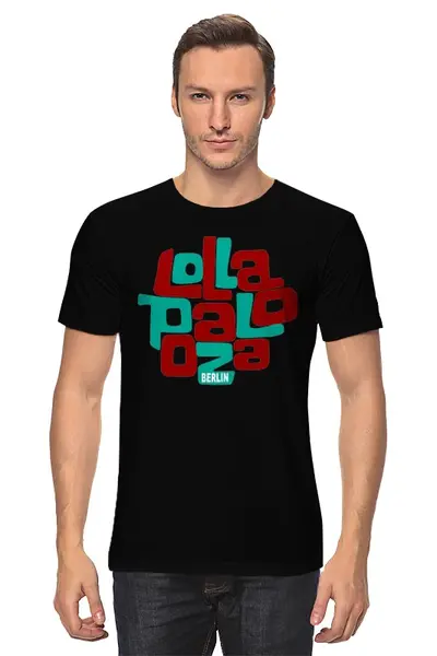 Заказать мужскую футболку в Москве. Футболка классическая Lollapalooza Berlin от MInMlz - готовые дизайны и нанесение принтов.