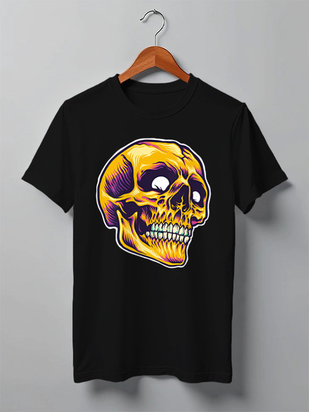 Заказать мужскую футболку в Москве. Футболка классическая Skull Light от skynatural - готовые дизайны и нанесение принтов.