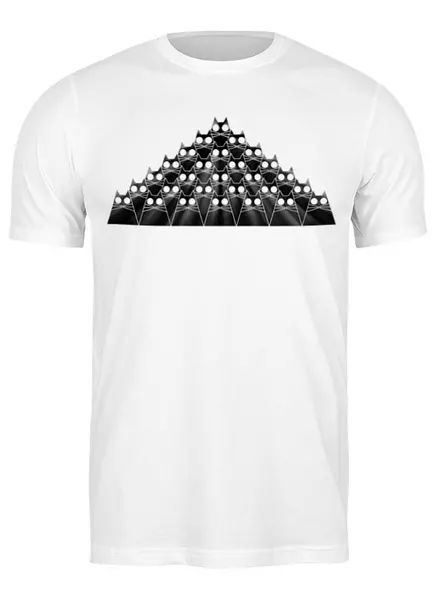 Заказать мужскую футболку в Москве. Футболка классическая Cats Here от oneredfoxstore@gmail.com - готовые дизайны и нанесение принтов.