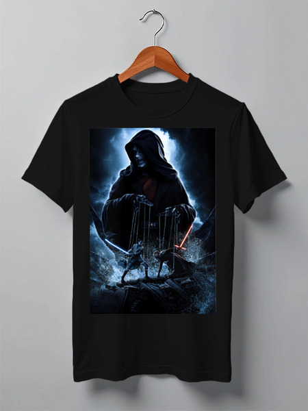 Заказать мужскую футболку в Москве. Футболка классическая Palpatine Darth Sidious от Дана Столыпина - готовые дизайны и нанесение принтов.