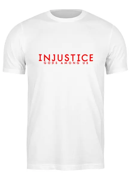 Заказать мужскую футболку в Москве. Футболка классическая Injustice от THE_NISE  - готовые дизайны и нанесение принтов.
