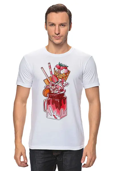 Заказать мужскую футболку в Москве. Футболка классическая ☀ IceCREAM ☀ от balden - готовые дизайны и нанесение принтов.