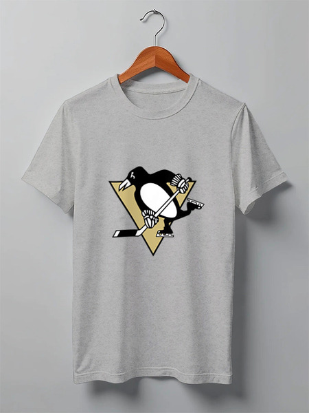 Заказать мужскую футболку в Москве. Футболка классическая Pittsburgh Penguins от BURNSHIRTS - готовые дизайны и нанесение принтов.