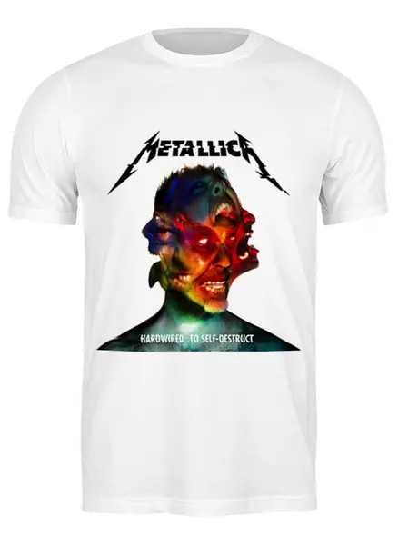 Заказать мужскую футболку в Москве. Футболка классическая Metallica от Fedor - готовые дизайны и нанесение принтов.