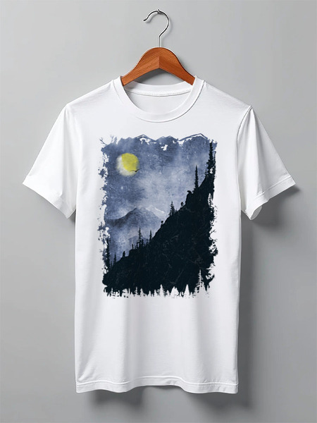 Заказать мужскую футболку в Москве. Футболка классическая Hiking and Bears от oneredfoxstore@gmail.com - готовые дизайны и нанесение принтов.