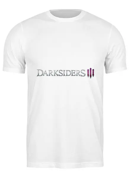 Заказать мужскую футболку в Москве. Футболка классическая Darksiders III от THE_NISE  - готовые дизайны и нанесение принтов.