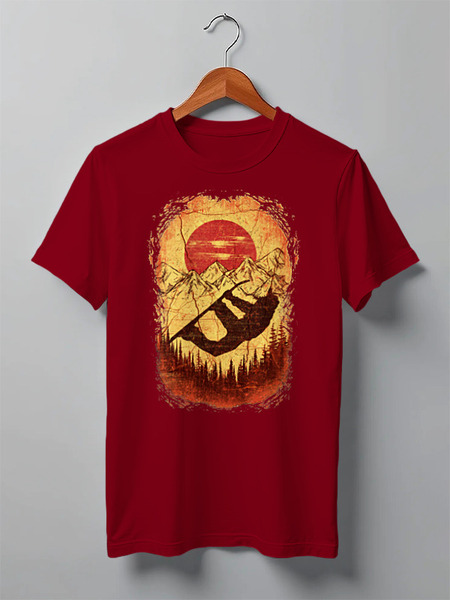 Заказать мужскую футболку в Москве. Футболка классическая Vintage Rider от oneredfoxstore@gmail.com - готовые дизайны и нанесение принтов.