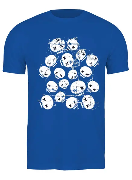 Заказать мужскую футболку в Москве. Футболка классическая Skulls от oneredfoxstore@gmail.com - готовые дизайны и нанесение принтов.
