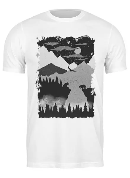 Заказать мужскую футболку в Москве. Футболка классическая Canyon от oneredfoxstore@gmail.com - готовые дизайны и нанесение принтов.