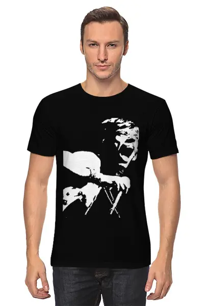 Заказать мужскую футболку в Москве. Футболка классическая The Rolling Stones от BeliySlon - готовые дизайны и нанесение принтов.