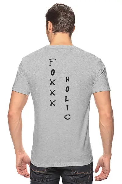 Заказать мужскую футболку в Москве. Футболка классическая Fox Holic от Franka  - готовые дизайны и нанесение принтов.