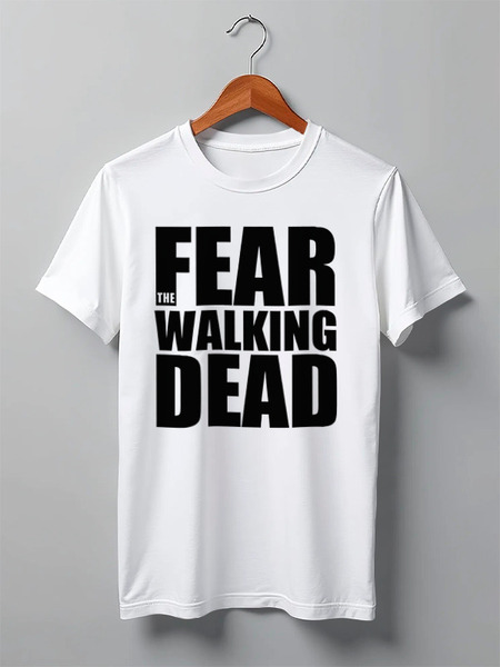 Заказать мужскую футболку в Москве. Футболка классическая Fear the Walking Dead от ivirn - готовые дизайны и нанесение принтов.