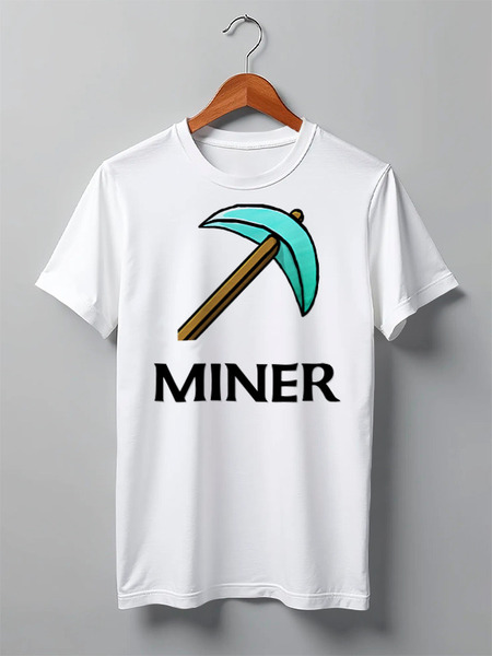 Заказать мужскую футболку в Москве. Футболка классическая От канала Miner от miner - готовые дизайны и нанесение принтов.