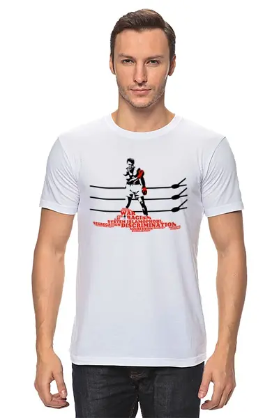 Заказать мужскую футболку в Москве. Футболка классическая Victory от LINGAM ART | lingam.ord@gmail.com - готовые дизайны и нанесение принтов.