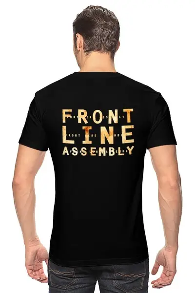 Заказать мужскую футболку в Москве. Футболка классическая Front Line Assembly / Hard Wired от OEX design - готовые дизайны и нанесение принтов.