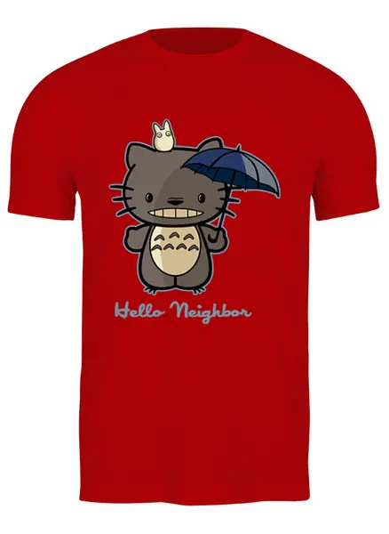 Заказать мужскую футболку в Москве. Футболка классическая Hello Neighbor от skynatural - готовые дизайны и нанесение принтов.