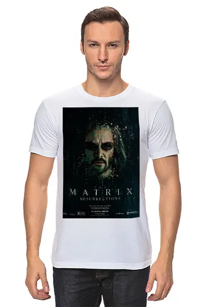 Заказать мужскую футболку в Москве. Футболка классическая Матрица / The Matrix от kino.printio.ru - готовые дизайны и нанесение принтов.