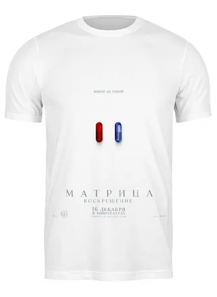 Заказать мужскую футболку в Москве. Футболка классическая Матрица / The Matrix от kino.printio.ru - готовые дизайны и нанесение принтов.