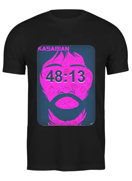 Заказать мужскую футболку в Москве. Футболка классическая Kasabian - 48:13 от Денис - готовые дизайны и нанесение принтов.