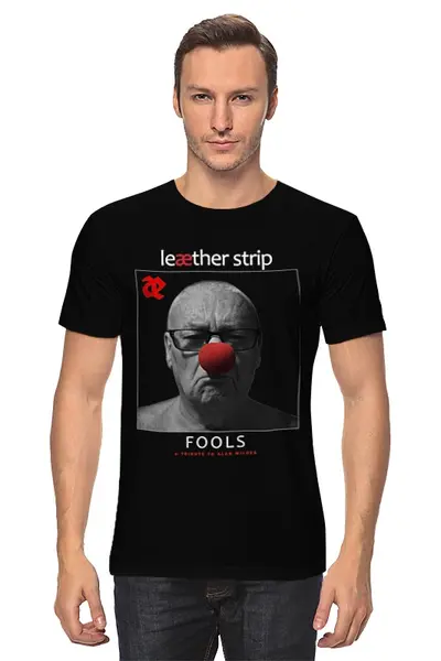 Заказать мужскую футболку в Москве. Футболка классическая Leæther Strip / Fools от OEX design - готовые дизайны и нанесение принтов.