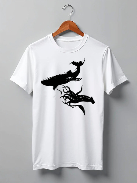 Заказать мужскую футболку в Москве. Футболка классическая Animals от oneredfoxstore@gmail.com - готовые дизайны и нанесение принтов.
