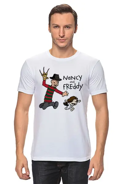Заказать мужскую футболку в Москве. Футболка классическая Nancy and Freddy от ПРИНТЫ ПЕЧАТЬ  - готовые дизайны и нанесение принтов.