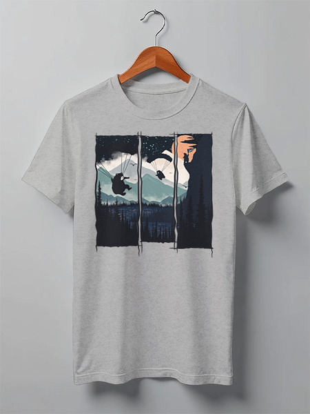 Заказать мужскую футболку в Москве. Футболка классическая Wild Jumpers от oneredfoxstore@gmail.com - готовые дизайны и нанесение принтов.