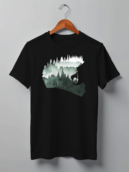 Заказать мужскую футболку в Москве. Футболка классическая Mountain Bike от oneredfoxstore@gmail.com - готовые дизайны и нанесение принтов.