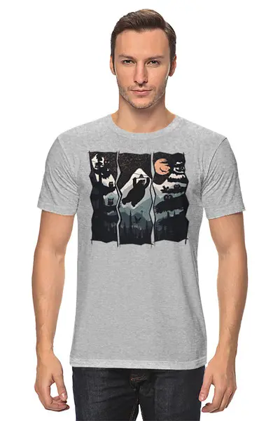 Заказать мужскую футболку в Москве. Футболка классическая Wild Zipline от oneredfoxstore@gmail.com - готовые дизайны и нанесение принтов.