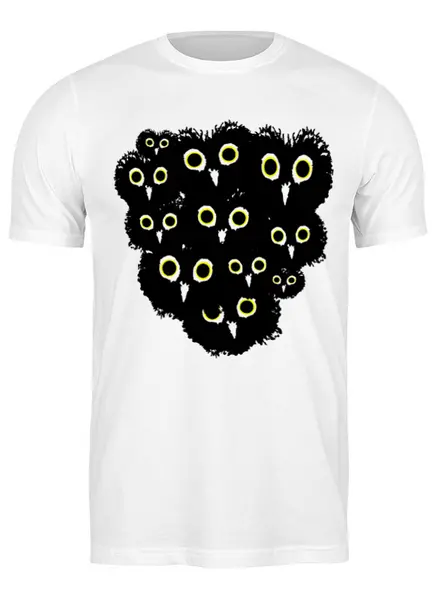 Заказать мужскую футболку в Москве. Футболка классическая Owl Here от oneredfoxstore@gmail.com - готовые дизайны и нанесение принтов.