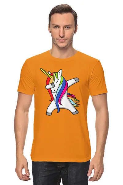 Заказать мужскую футболку в Москве. Футболка классическая ✶Unicorn✶ от balden - готовые дизайны и нанесение принтов.
