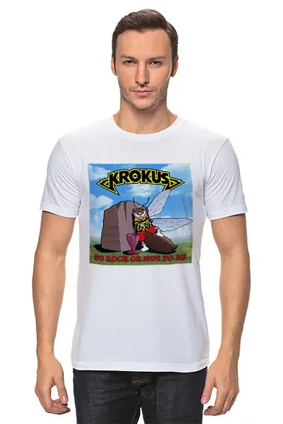 Заказать мужскую футболку в Москве. Футболка классическая Krokus от Fedor - готовые дизайны и нанесение принтов.