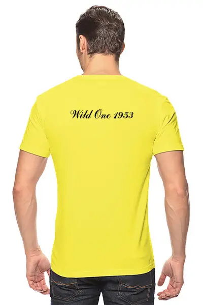 Заказать мужскую футболку в Москве. Футболка классическая Wild One-3 от Александр  - готовые дизайны и нанесение принтов.